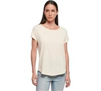 Build Your Brand Women's Long Slub Tee T-Shirt Short Sleeve Extended Back Whitesand XL