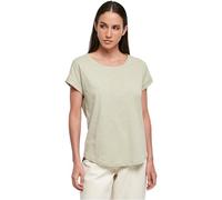 Build Your Brand Women's T-Shirt Long Slub Tee Short Sleeve Top for Women with Extended Back in Black or White, Sizes XS - 5XL, Softsalvia, XXXL