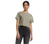 Build Your Brand Women's Cropped Tee T-Shirt By042-ladies Paleolive S