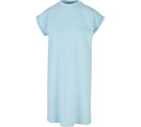 Build Your Brand Women's turtle extended shoulder dress - Slight stand-up collar