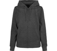 Build Your Brand Women's Zip Hoodie Cotton Blend with Pockets