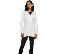Build Your Brand Women's Zip-Hoody Ladies Sweat Parka Hooded Sweatshirt, White, XXL