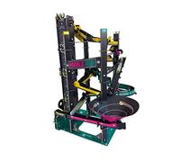 Build Your Own Cardboard Marble Run - Includes x10 Swirly Glass Marbles - Cardboard Craft Kit - Ages 10+