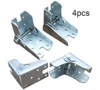 Build Your Own Furniture with 4pcs 90 Degree Self Locking Folding Hinges for Stability