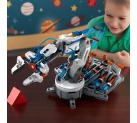 CONSTRUCT & CREATE Hydraulic Robot Arm DIY STEM Build Your Own Project Kit Set