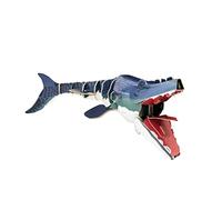 Build Your Own Moving Mosasaurus - Pull Tab Jaw and Fin Action - Cardboard Craft Kit - Ages 8+