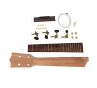 Build Your Own Ukulele Neck Kit, Family Handcraft 23 Inch Ukulele Assembly Set with Rosewood Fingerboard