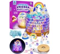 Build Your Own Unicorn Night Light, LED Lamp Making Set Craft Kit for Girls | DIY Unicorn Lamp Craft Kits, Screen-Free Toys for Girls Birthday Presents, Unicorn Gift for Girls Crafts for Kids Ages 8-12