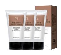Buildable Gradual Self Tan Lotion for Face and Body, Medium to Dark Natural Glow with Hydrating Formula, Streak-Free Application for Sun-Kissed Skin, Quick-Drying and Lightweight Texture (3pc)