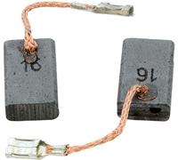 Buildalot Carbon Brushes for Bosch GGS 28 C - 5 x 10 x 16 mm - Auto Stop | Cable & connector | Set of 2 | Ref. 1607000482, 1607014147, 1607014151, 1607014172 | Also fits GWS 7-125, GWS 7-115