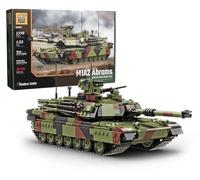 Buildarmy USA M1A2 Abrams Main Battle Tank Brick Model Building Block 1376pcs