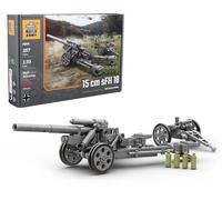 Buildarmy WW2 German 15cm SFH 18 Artillery Brick Model Building Block 167pcs
