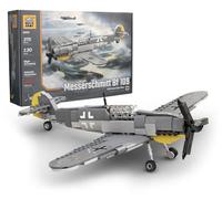 Buildarmy WW2 German Messerschmitt Bf 109 F Plane Brick Model Building Block 375pcs