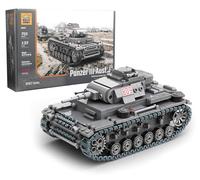 Buildarmy WW2 German Panzer III Ausf.J Tank Brick Model Building Block 755pcs