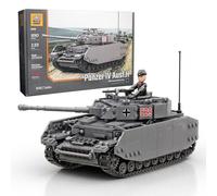 Buildarmy WW2 German Panzer IV Ausf. H Medium Tank Model Building Block 950pcs Construction Brick Building Kit sets