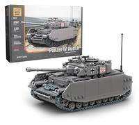 Buildarmy WW2 German Panzer IV Ausf. H Medium Tank Model Building Block 950pcs Construction Brick Building Kit sets