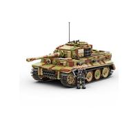 Buildarmy WW2 German Tiger 1 E Late Version in Camouflage Brick Model Building Block 1157pcs