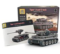 Buildarmy WW2 Tiger1 Tank Ausf.E Grey Brick Model Building Block 1157pcs