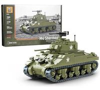 Buildarmy WW2 USA M4 Sherman Tank Brick Model Building Block 785pcs