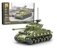Buildarmy WW2 USA Sherman Easy8 Tank Brick Model Building Block 894pcs