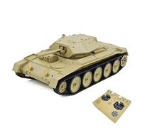 BuildCubes 1/16 RC Tank, 2.4G British Crusader RC Tank Military Vehicle Model, Metal Army RC Battle Tank with Sound, Recoil Simulation, Toy Gift for Adults