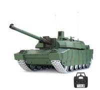 BuildCubes 1/16 RC Tank, France H2408U Leclerc RC Tank Military Vehicle Model, 2.4G Army RC Battle Tank with Sound, Recoil Simulation, Toy Gift, Improved Metal
