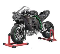 BuildCubes 1/6 Alloy Dynamic Motorcycle Model, Simulation Bicycle with Ignition System, Smoke Spray, Carbon Fibre Mechanical Vehicle Ornament, Home Decor, Christmas, Birthday Gift