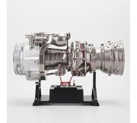 BuildCubes Combustion Engine Model Building, 1/4 Turbo Shaft Engine Model Kit, Military Helicopter Engine Construction Kit, Metal Functional, 470 + Pieces Toy Gifts Kit