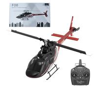 BuildCubes F08 1/27 206 RC Helicopter, 2.4G 6CH Brushless Direct Drive 6G Flybarless RC Helicopter, RC Planes Military, Optical Flow Positioning, Toy Gifts -RTF