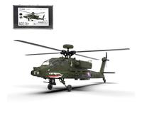 BuildCubes F11 AH64 Remote Control Helicopter, 2.4G 6CH 1/32 RC Helicopter Model Dual-axis Co-drive Aileronsless 6G/3D Military RC Aircraft, Stunt Plane RC Airplane Toy Gift -RTF