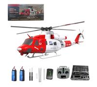 BuildCubes GS E2 UH-1Y Remote Control Helicopter, 2.4G 6CH Dual Brushless Direct Drive Aerobatic Military RC Helicopter for Adults, GTS Flight Control Mode1 Army RC Aircraft Toy -RTF
