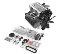 BuildCubes ST-NF2 Mini Engine Kit Combustion Engine Kit, 7CC Rows 2 Cylinder Four Stroke Engine Air-Cooled Nitro Engine Model, DIY Assembly L2 Engine Engine Model Kit Gift