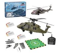 BuildCubes WL K170 Black Hawk UH-60L RC Helicopter, 170 Size 2.4G 4CH with Altitude Hold & Realistic Design, Adults Hobbyists Military Enthusiasts, Unisex