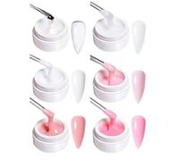 Builder Gel for Gel Nails 6 Pieces Nail Extension Gel for Nail Extension Nail Design