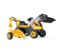 Builder Max Tractor Ride On With Trailer | Kids Pedal Tractor Excavator Toy 3+