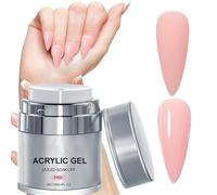 Builder Nail Gel - Extension Sculpting Manicure, Professional Hardener Polish, Self Leveling Consistency, Strengthens Natural Nails Function, Salon Quality Supplies, 30 Gram Clear Pink Formula