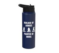 Builder of Armies Painter of Minis Tabletop Gaming RPG Stainless Steel Insulated Water Bottle