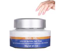 Builder Pink Nail & Gel - UV/LED Base for Strong Nails - Extensions and Art - Solid Gel for Home DIY