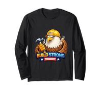 Builder Pride Construction Worker Strength Design Long Sleeve T-Shirt