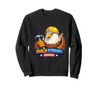Builder Pride Construction Worker Strength Design Sweatshirt