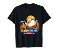 Builder Pride Construction Worker Strength Design T-Shirt