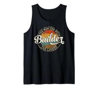 Builder The Man The Myth The Legend Vintage Stamp Contractor Tank Top