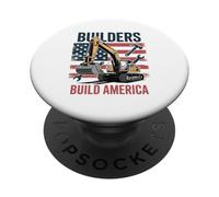 Builders Build America 4th Of July Independence United State PopSockets Adhesive PopGrip
