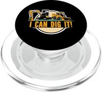 Builders Digger s Bull Dozer Fan 'I Can Dig It'! Excavator PopSockets PopGrip for MagSafe