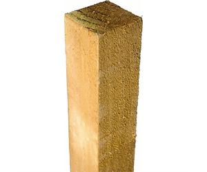 Builders Marketplace Treated Timber Posts 4×4″ | 100mm x 100mm | Suitable for most types of timber fence panels| Resistant against rot, decay and wood-attacking insects - 2.4 meter (8ft) (Pack of 5)