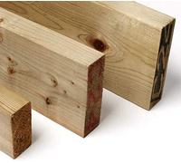 Builders Merchant Treated Timber 4×2 | 100mm x 47mm | Perfect for Roofing and Floor joists, partitions and Timber framing (5, 4.2 Meter (14ft))