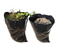 BUILDERS RUBBLE SACKS - Quality HSD ULTRA Heavy Duty - 50L Extra Strong - Puncture Resistant - 400 Gauge - Flexible Polythene - Will Not Tear or Split - Rubble, Garden, Gravel, Sand, Stones (20)