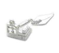 Builders Trowel and corner building sterling silver charm .925 x 1