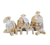 Building Bag 70 Teilig, Nature 1.Beutel per Purchase Component of Building Blocks of Wood Stones