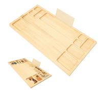 Building Baseplate Table, Large Solid Wood Building Tray Board with 360 Lazy Susan & Storage, Activity Sensory Platform Table for Adults Children
